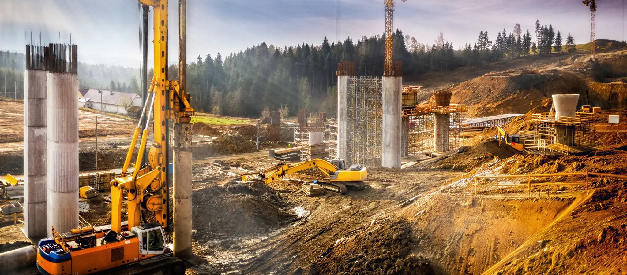 a drilling project site